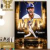 Congrats To Corey Seager Is The 2023 World Series MVP Winner Home Decor Poster Canvas