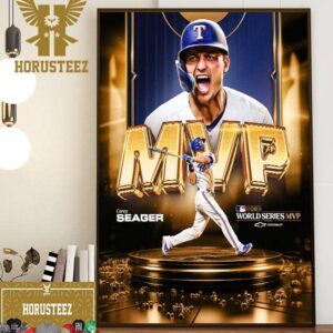 Congratulations To Corey Seager Is The 2023 World Series MVP Winner Home Decor Poster Canvas