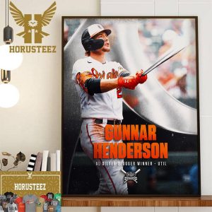 Congratulations To Gunnar Henderson Is The 2023 AL Silver Slugger Winner Home Decor Poster Canvas
