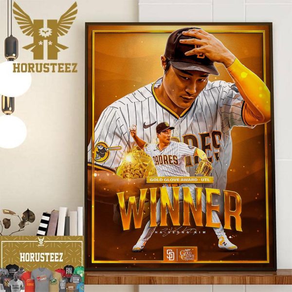 Congratulations To Ha-Seong Kim On Winning The First Gold Glove Award Home Decor Poster Canvas