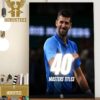Congratulations to Novak Djokovic is The 2023 Rolex Paris Masters Champions Home Decorations Poster Canvas