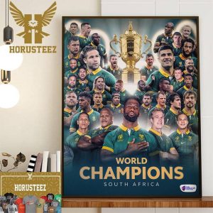Congratulations To South Africa Are 2023 Rugby World Cup Champions Home Decor Poster Canvas