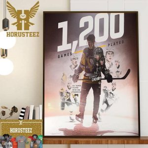 Congratulations to Sidney Crosby 1200 NHL Games With The Pittsburgh Penguins Home Decor Poster Canvas