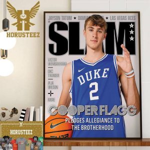 Cooper Flagg Officially Commits To Duke And Is On The Cover Of SLAM 247 Home Decor Poster Canvas