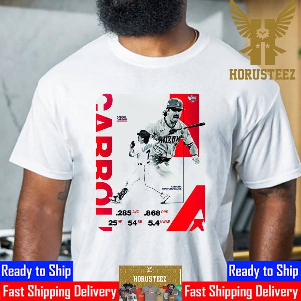 Corbin Carroll Combination Of Power And Speed Won Him NL Rookie Of The Year Honors Unisex T-Shirt