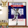 Corbin Carroll Combination Of Power And Speed Won Him NL Rookie Of The Year Honors Home Decor Poster Canvas