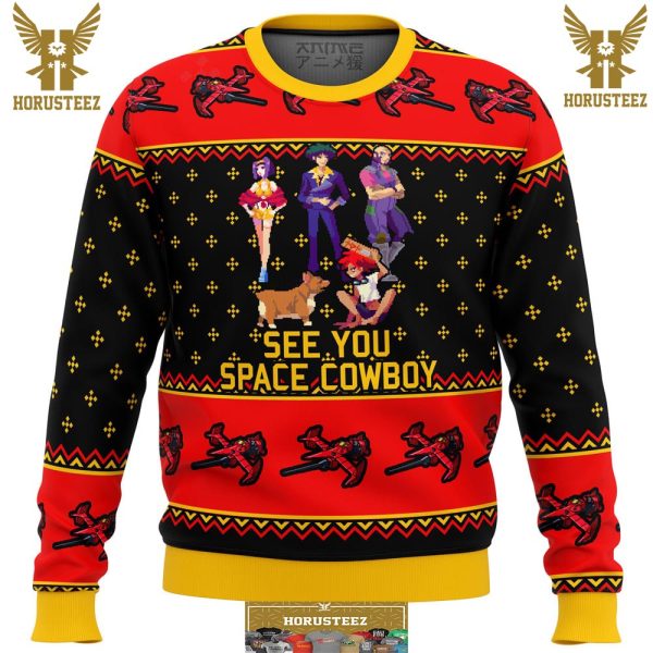 Cowboy Bebop See You Space Cowboy Gifts For Family Christmas Holiday Ugly Sweater