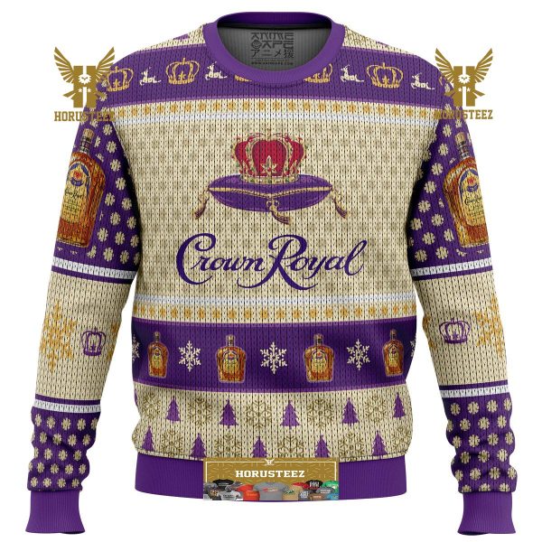 Crown Royal Whiskey Gifts For Family Christmas Holiday Ugly Sweater