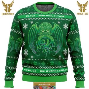 Cthulhu Cultist Christmas Gifts For Family Christmas Holiday Ugly Sweater