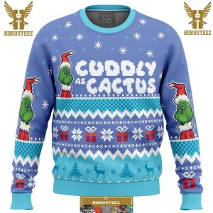 Cuddly As A Cactus Grinch Gifts For Family Christmas Holiday Ugly Sweater