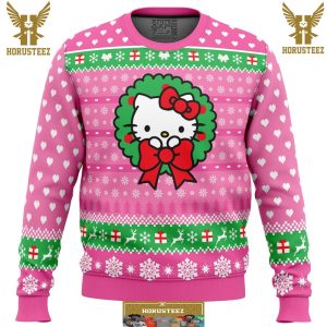 Cute Christmas Hello Kitty Gifts For Family Christmas Holiday Ugly Sweater