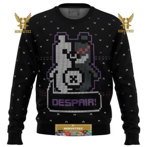Danganronpa Monokuma Despair Gifts For Family Christmas Holiday Ugly Sweater