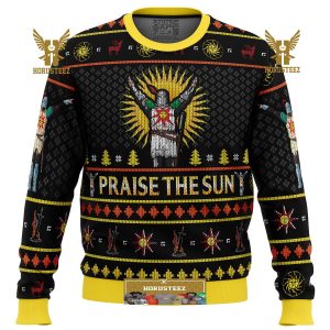 Dark Souls Praise The Sun Gifts For Family Christmas Holiday Ugly Sweater