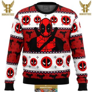 Deadpool Guy Gifts For Family Christmas Holiday Ugly Sweater