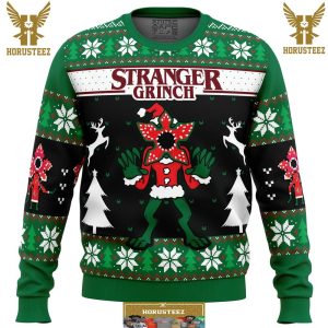 Demogorgon Stranger Grinch Stranger Things Gifts For Family Christmas Holiday Ugly Sweater