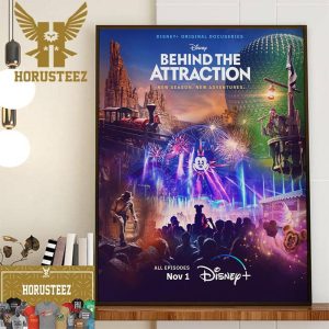 Disney Behind The Attraction New Season New Adventures Home Decor Poster Canvas