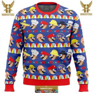 Do The Odyssey Super Mario Bros Gifts For Family Christmas Holiday Ugly Sweater