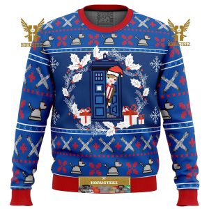 Doctor Who Tardis Gifts For Family Christmas Holiday Ugly Sweater