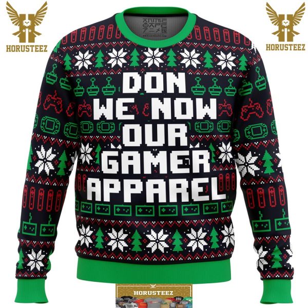 Don We Now Our Gamer Gifts For Family Christmas Holiday Ugly Sweater