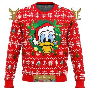 Donald Duck Christmas Head Gifts For Family Christmas Holiday Ugly Sweater