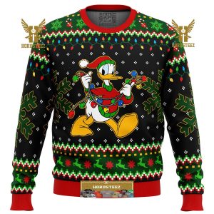 Donald Duck Christmas Lights Gifts For Family Christmas Holiday Ugly Sweater