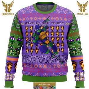 Donatello Rise Of The Teenage Mutant Ninja Turtles Gifts For Family Christmas Holiday Ugly Sweater