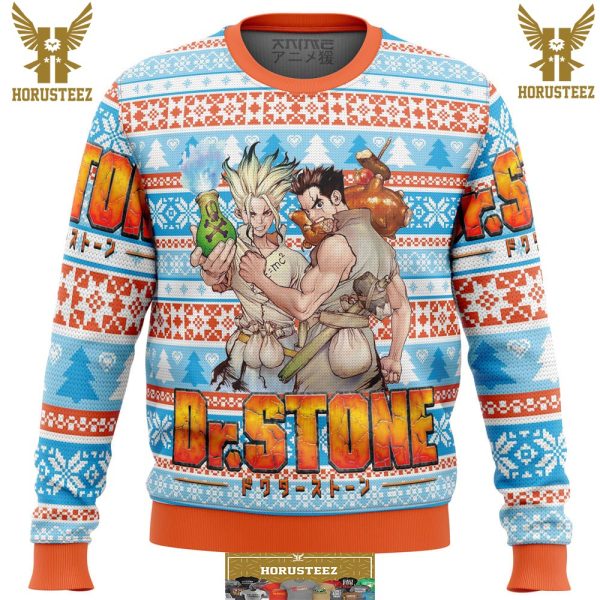 Dr Stone Alt Gifts For Family Christmas Holiday Ugly Sweater