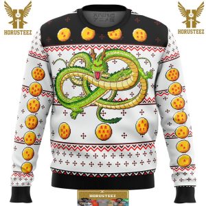 Dragonball Z Shenron Gifts For Family Christmas Holiday Ugly Sweater