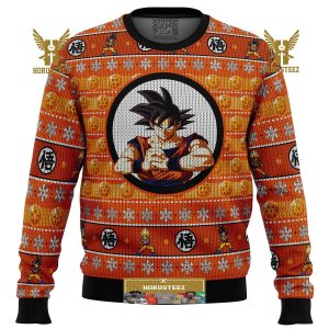 Dragonball Z Son Goku Gifts For Family Christmas Holiday Ugly Sweater