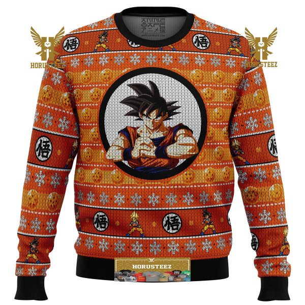 Dragonball Z Son Goku Gifts For Family Christmas Holiday Ugly Sweater