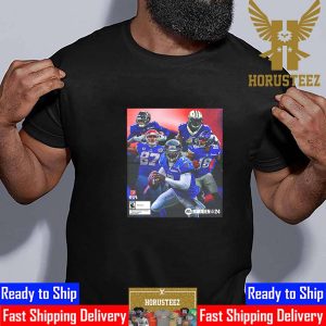 Dream Team Of Michael Vick For Alvin Kamara Justin Jefferson Drake London Travis Kelce On The NFL Madden 24 Cover Athlete Unisex T-Shirt