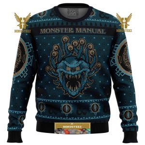 Dungeons And Dragons Monster Manual Gifts For Family Christmas Holiday Ugly Sweater