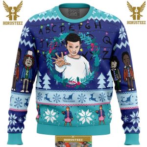 Eleven Stranger Things Gifts For Family Christmas Holiday Ugly Sweater