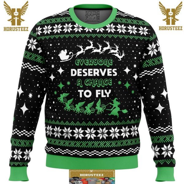 Everyone Deserves To Fly Wicked And Christmas Gifts For Family Christmas Holiday Ugly Sweater