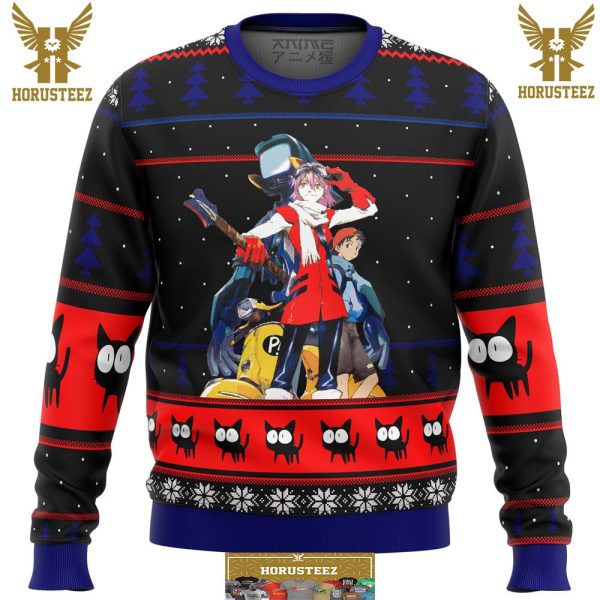 FLCL Poster Gifts For Family Christmas Holiday Ugly Sweater