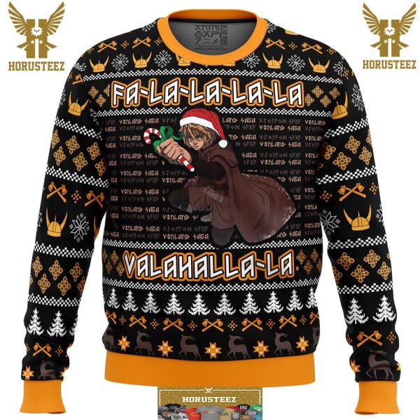 Falalala Valahalla Vinland Saga Gifts For Family Christmas Holiday Ugly Sweater