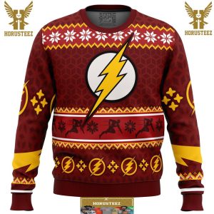 Fast Christmas The Flash Dc Comics Gifts For Family Christmas Holiday Ugly Sweater