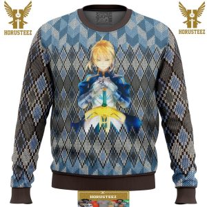 Fate Zero Saber Gifts For Family Christmas Holiday Ugly Sweater