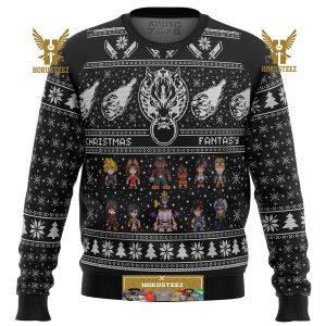 Final Fantasy 7 VII FF7 Gifts For Family Christmas Holiday Ugly Sweater