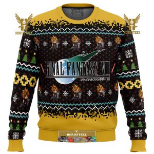 Final Fantasy VII Gifts For Family Christmas Holiday Ugly Sweater
