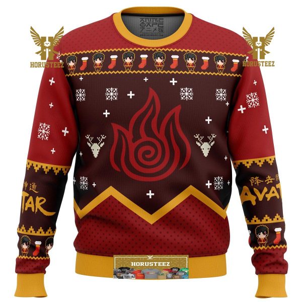 Firebenders Fire Nation Avatar Gifts For Family Christmas Holiday Ugly Sweater