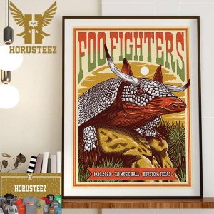 Foo Fighters at 713 Music Hall Oct 10th 2023 Houston TX Home Decor Poster Canvas