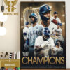 Presenting 2023 MLB World Series Champions Are The Texas Rangers Home Decor Poster Canvas