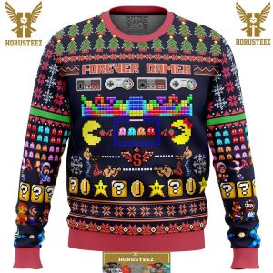 Forever Gamer Gifts For Family Christmas Holiday Ugly Sweater