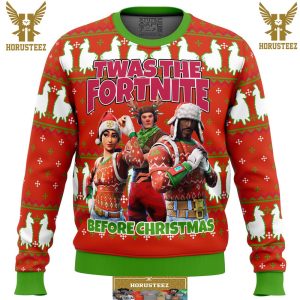 Fortnite Twas Night Gifts For Family Christmas Holiday Ugly Sweater