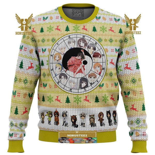 Fruits Basket Chinese Zodiac Gifts For Family Christmas Holiday Ugly Sweater