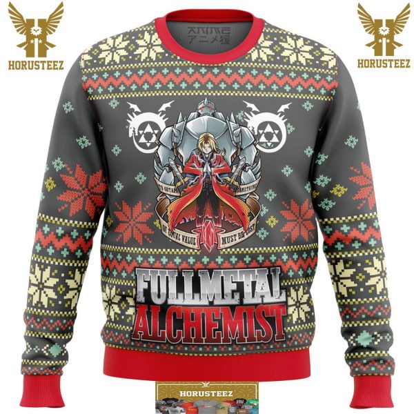 Fullmetal Alchemist Alt Gifts For Family Christmas Holiday Ugly Sweater
