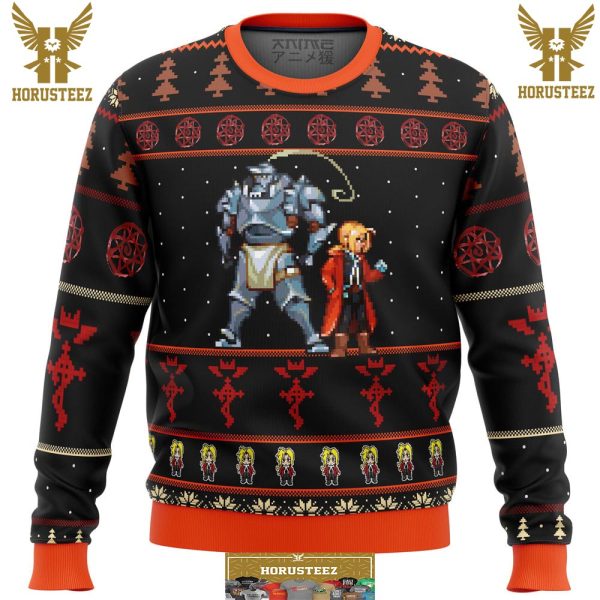 Fullmetal Alchemist Elrics Sprites Gifts For Family Christmas Holiday Ugly Sweater