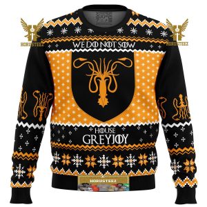 Game Of Thrones House Greyjoy Gifts For Family Christmas Holiday Ugly Sweater