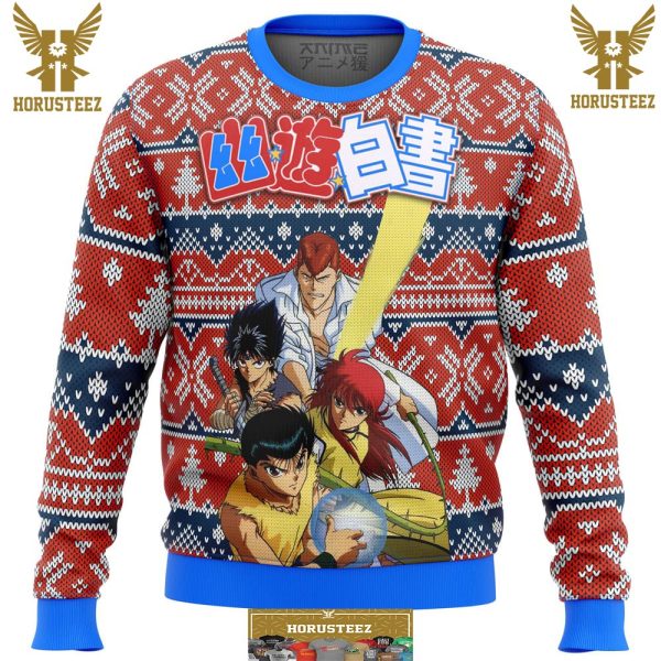 Ghost Fighter Yuyu Hakusho Alt Gifts For Family Christmas Holiday Ugly Sweater